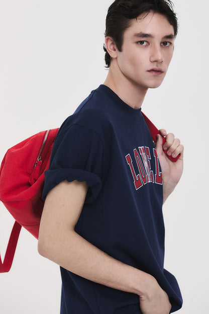 LONELY/LOVELY STRUCTURED T-SHIRT NAVY