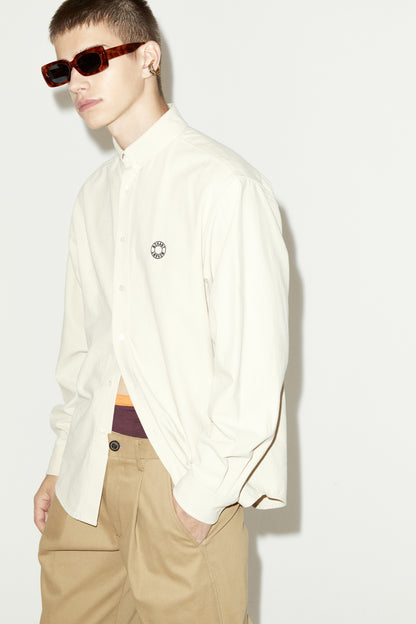 LOGO OXFORD SHIRT BEIGE