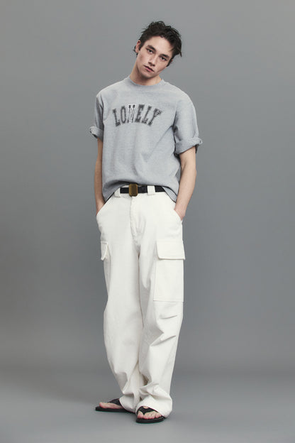 LONELY/LOVELY STRUCTURED T-SHIRT GRAY
