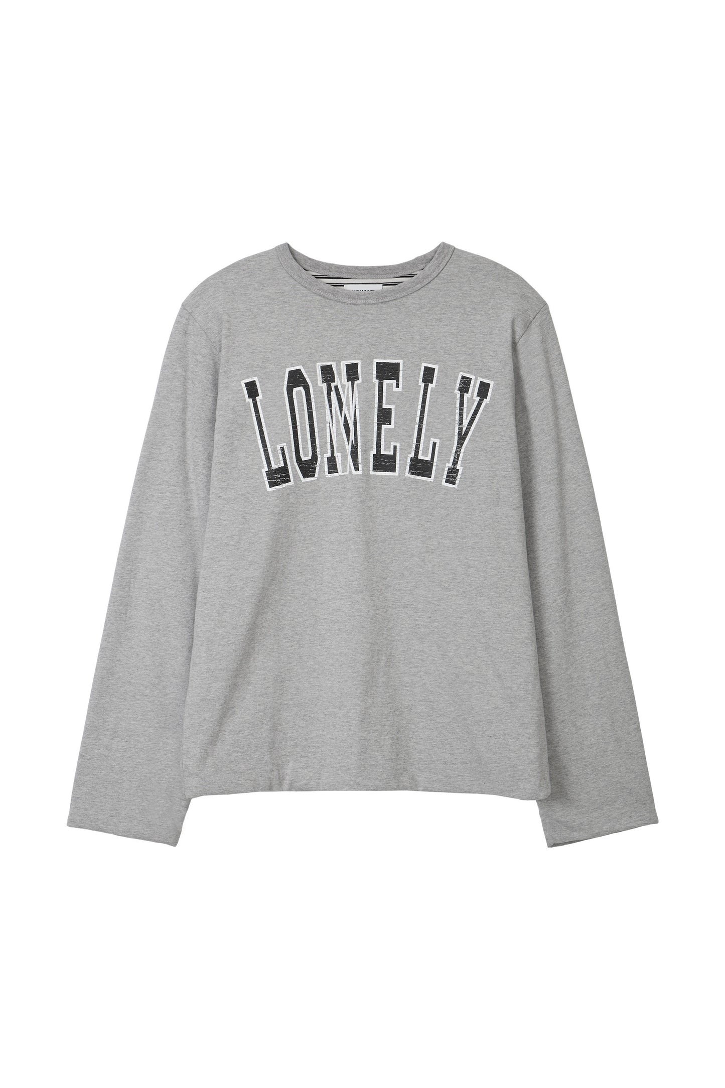LONELY/LOVELY REVERSIBLE LONG SLEEVE T-SHIRT GRAY