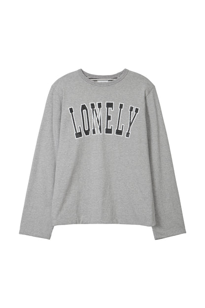 LONELY/LOVELY REVERSIBLE LONG SLEEVE T-SHIRT GRAY