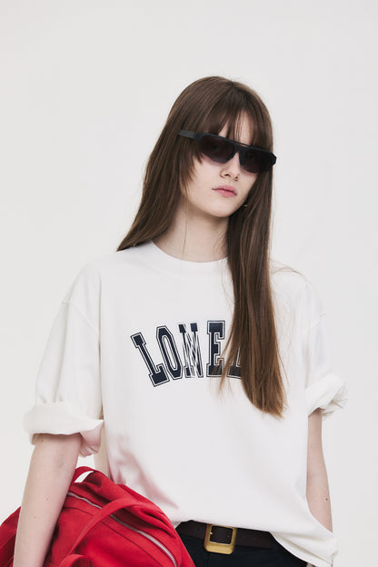 LONELY/LOVELY STRUCTURED T-SHIRT WHITE