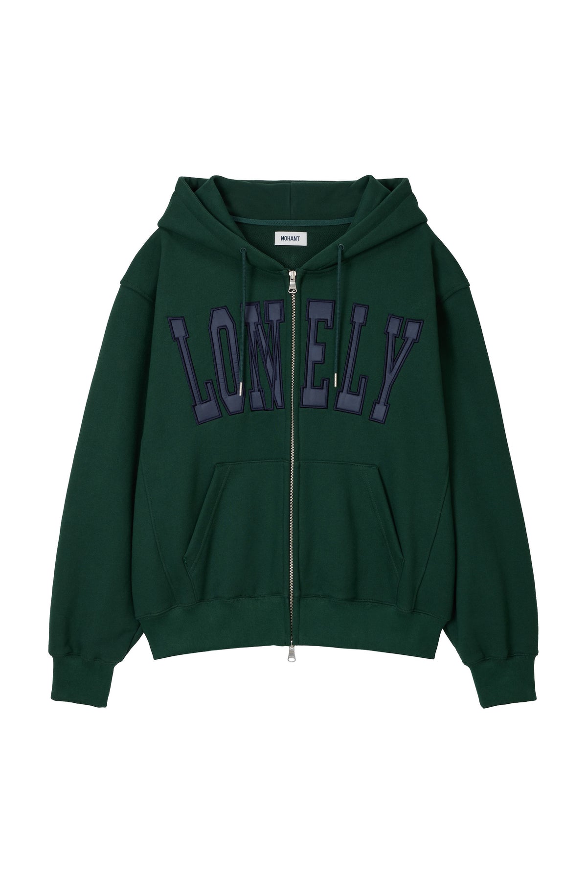 LONELY/LOVELY FLUFF HOODIE ZIP-UP GREEN