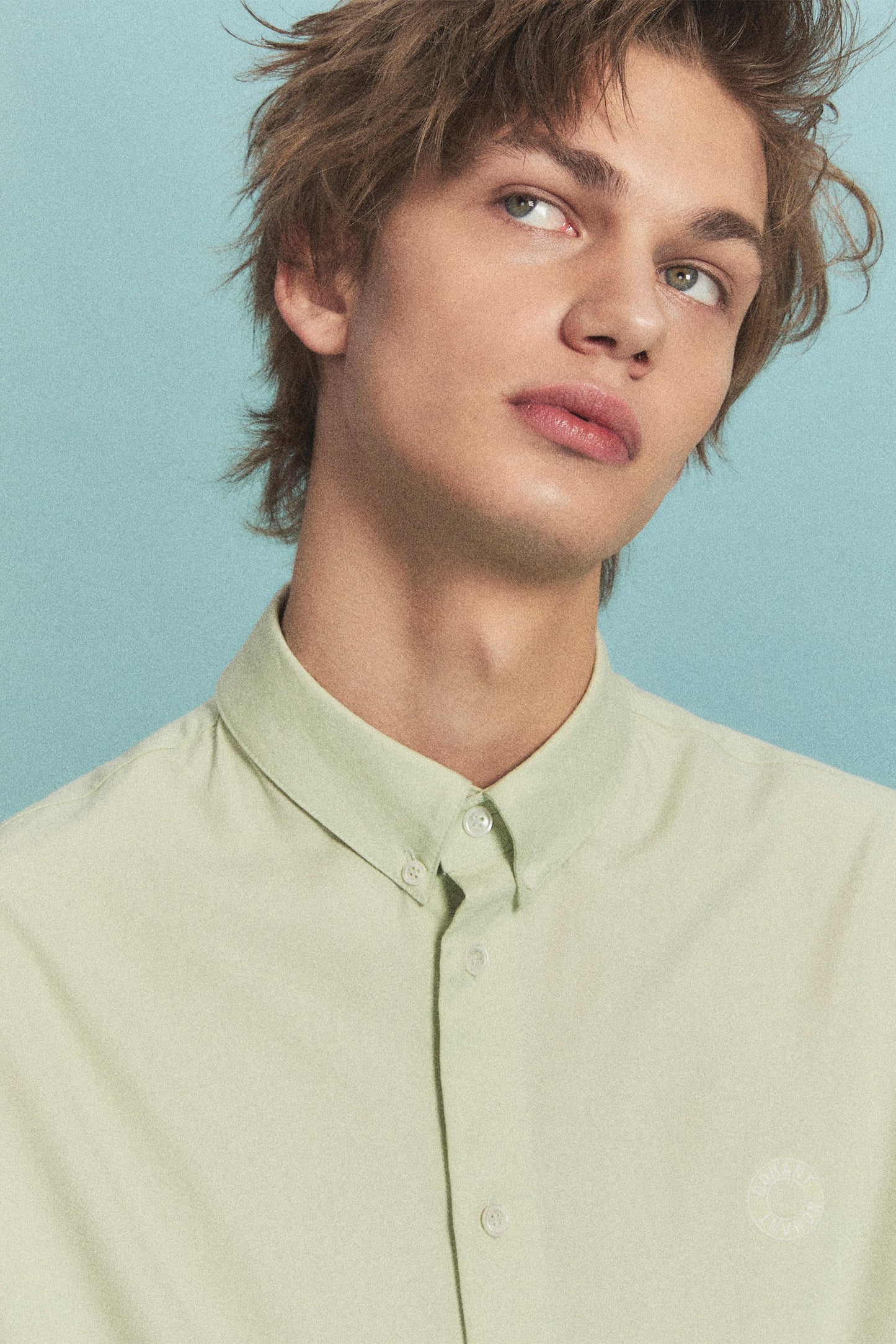 RELAXED POPLIN SHIRT LIGHT MINT