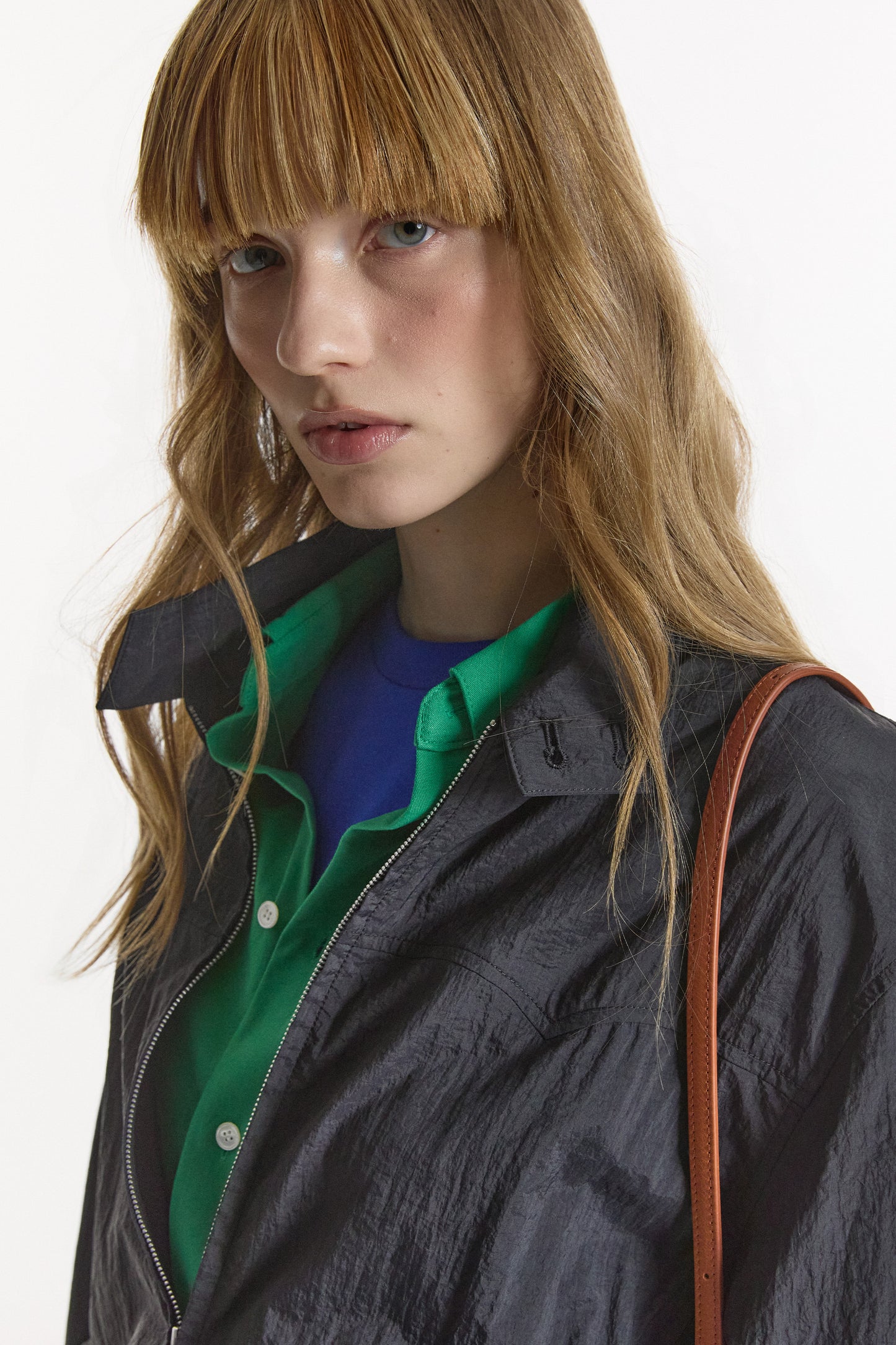 LIGHT STAND-COLLAR BLOUSON BLACK