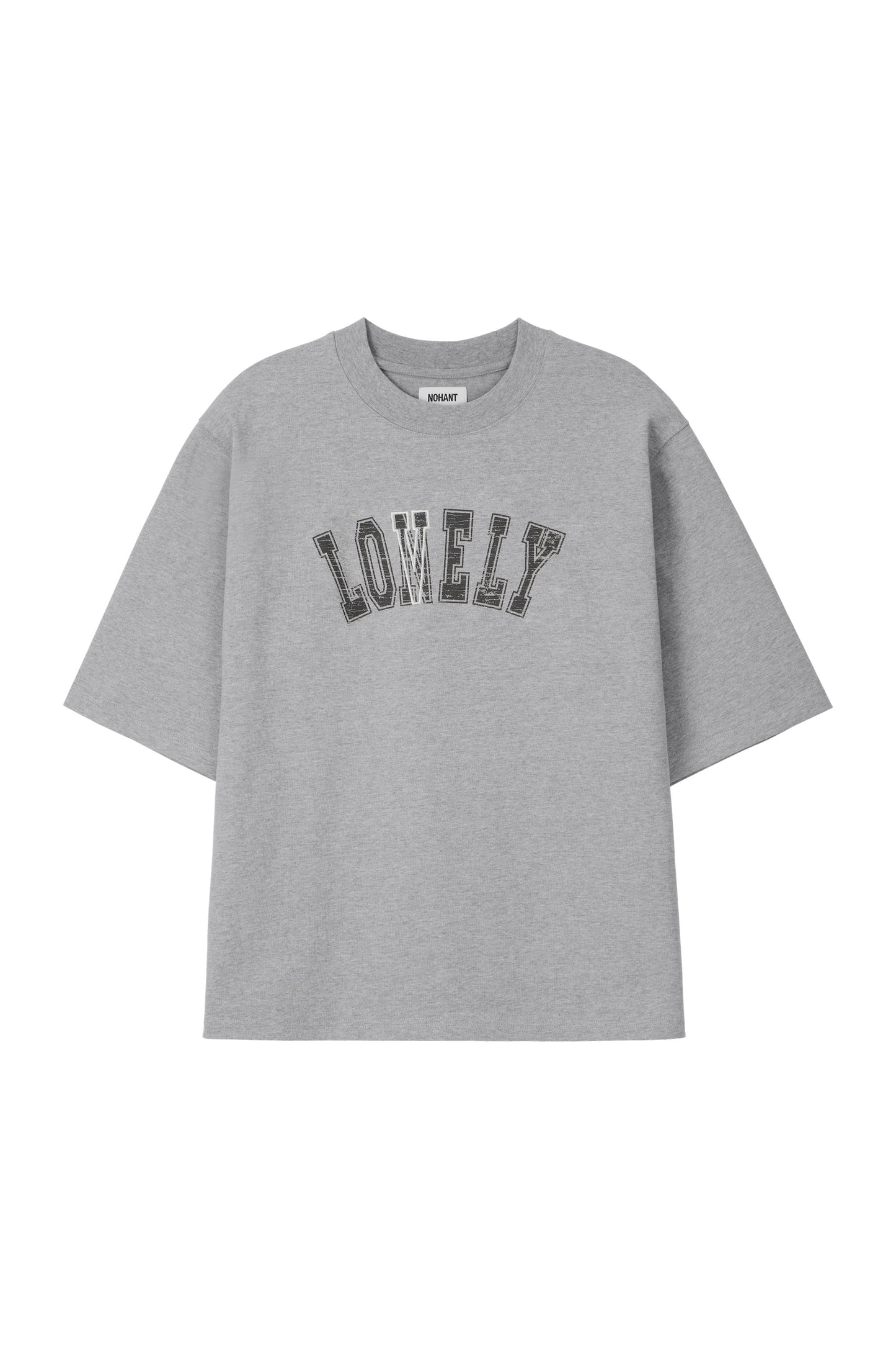 LONELY/LOVELY STRUCTURED T-SHIRT GRAY