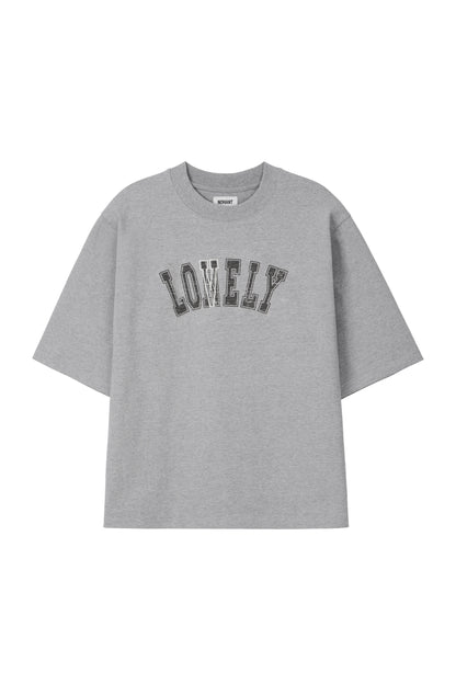 LONELY/LOVELY STRUCTURED T-SHIRT GRAY
