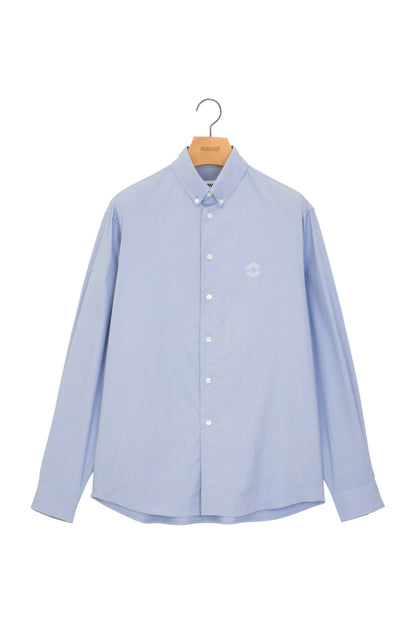 RELAXED POPLIN SHIRT LIGHT GRAY