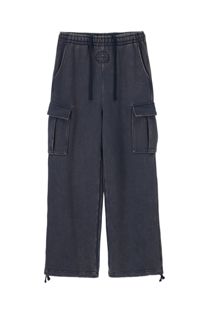 WASHED CARGO SWEAT PANTS NAVY