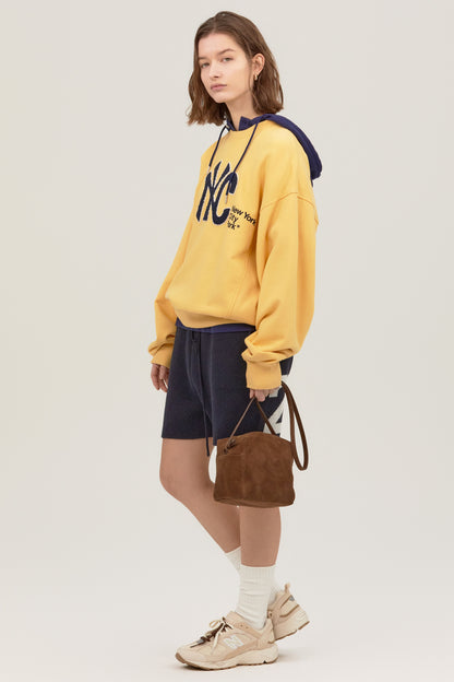 SUEDE PICNIC BAG BROWN