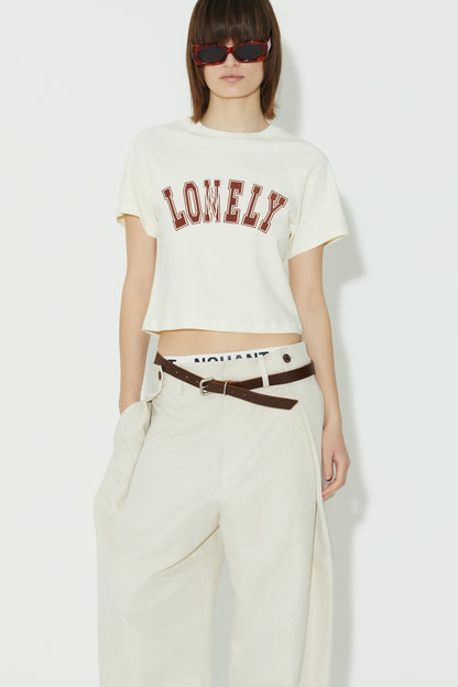 LONELY/LOVELY BABY T SHIRT CREAM