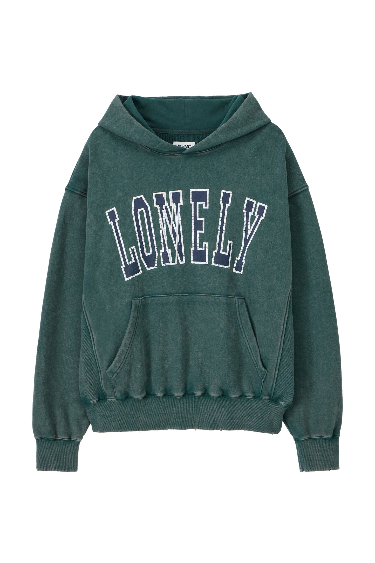 LONELY/LOVELY SALT WASHED HOODIE GREEN