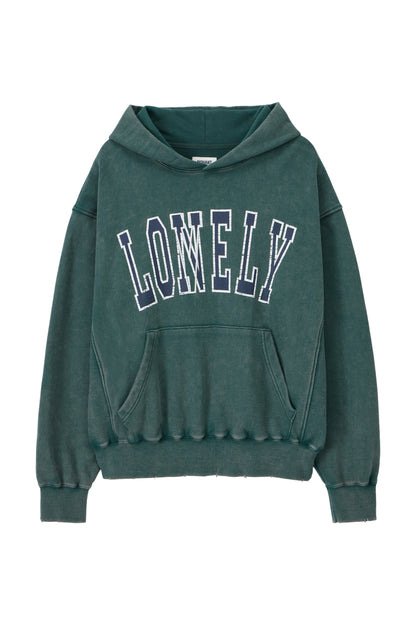 LONELY/LOVELY SALT WASHED HOODIE GREEN