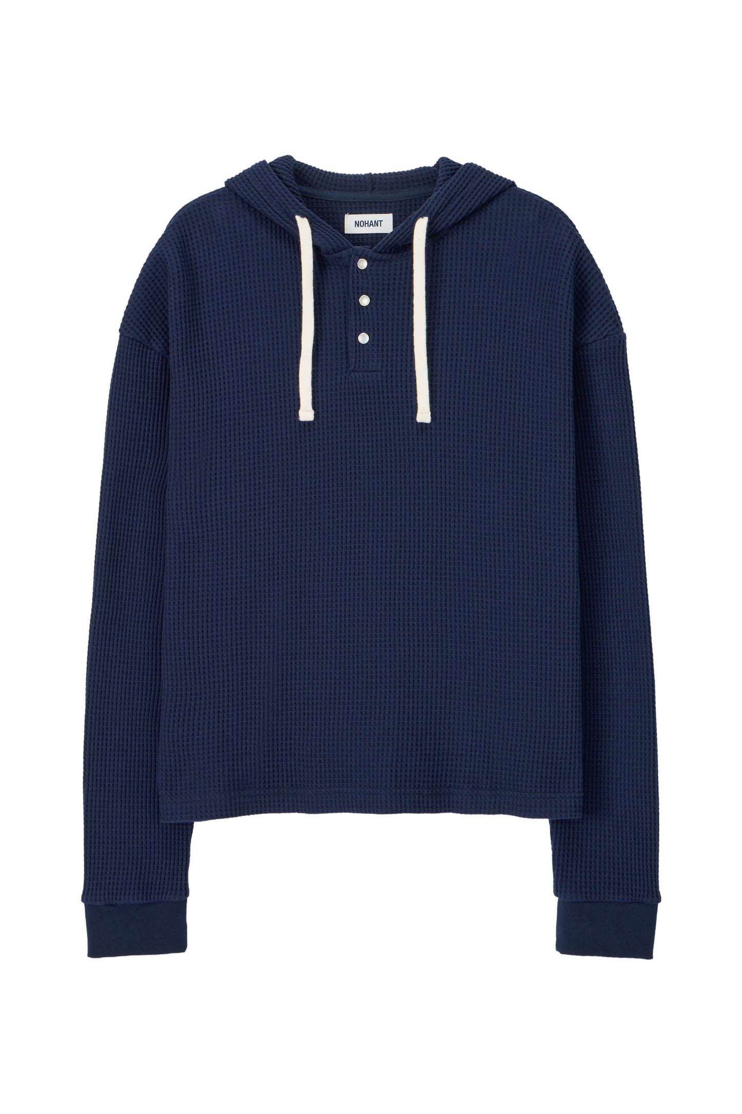 UTILITY PREPPY WAFFLE HOODIE NAVY