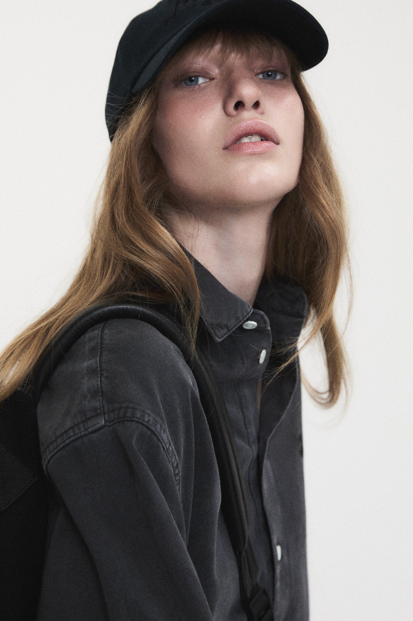 WASHED OXFORD SHIRT CHARCOAL