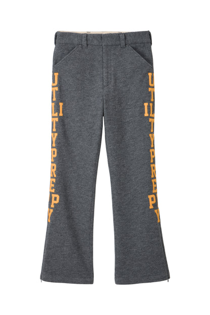 UTILITY PREPPY FLARE WOOL SLACKS GRAY