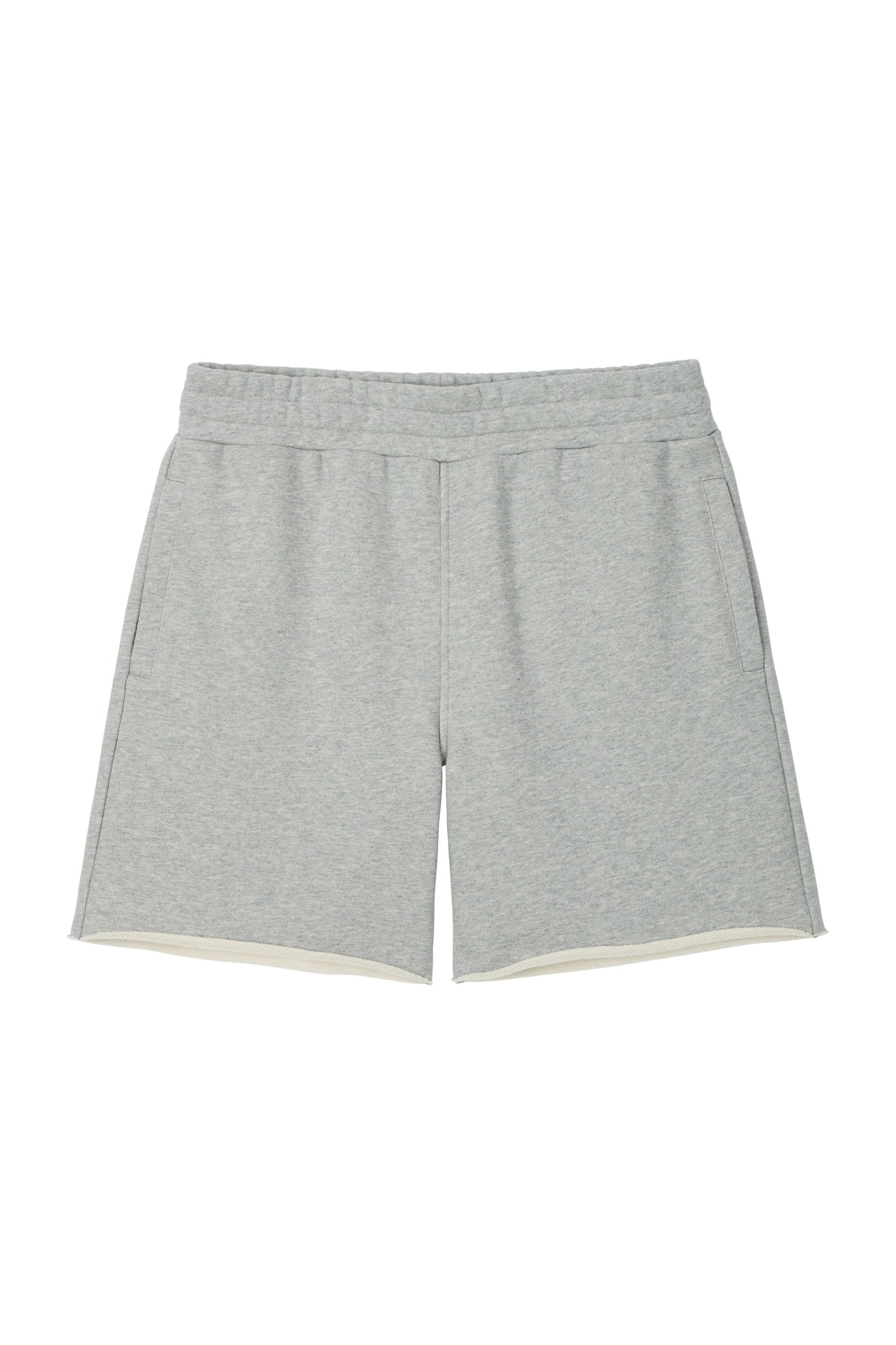 COLLEGE LOGO SWEAT SHORTS GRAY