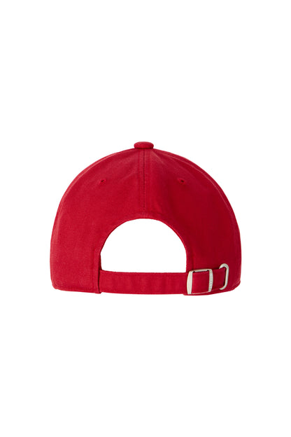CONTRAST ARCH LOGO BALL CAP RED