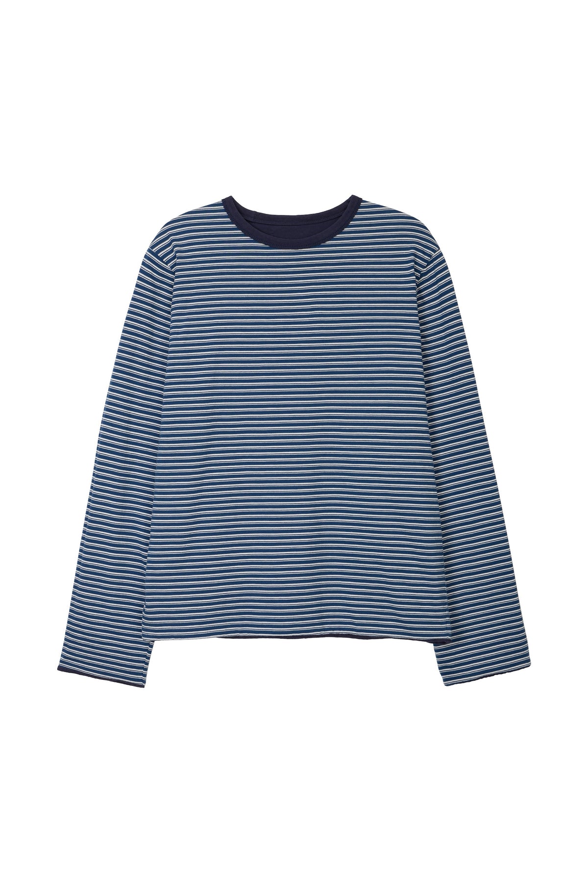 LONELY/LOVELY REVERSIBLE LONG SLEEVE T-SHIRT NAVY