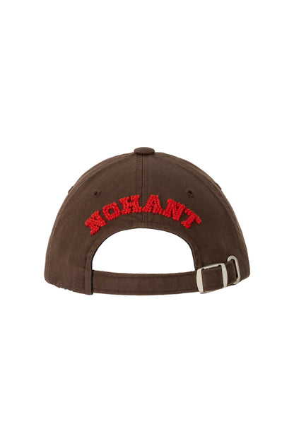 BACK PIXEL LOGO BALL CAP BROWN