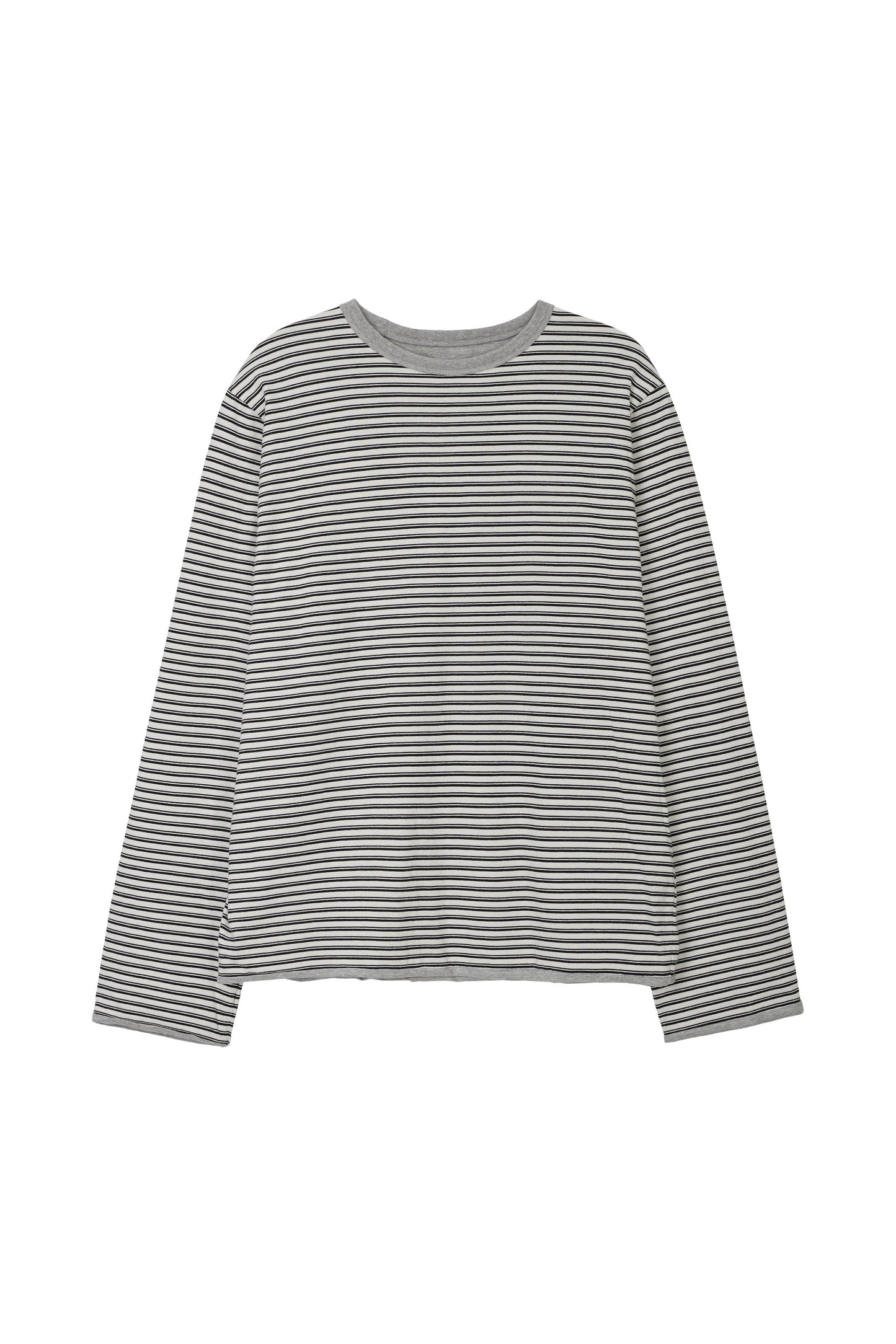 LONELY/LOVELY REVERSIBLE LONG SLEEVE T-SHIRT GRAY