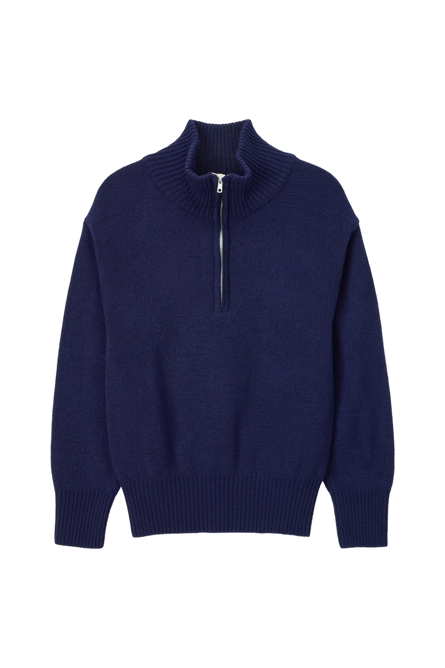 90's QUARTER-ZIP KNIT NAVY