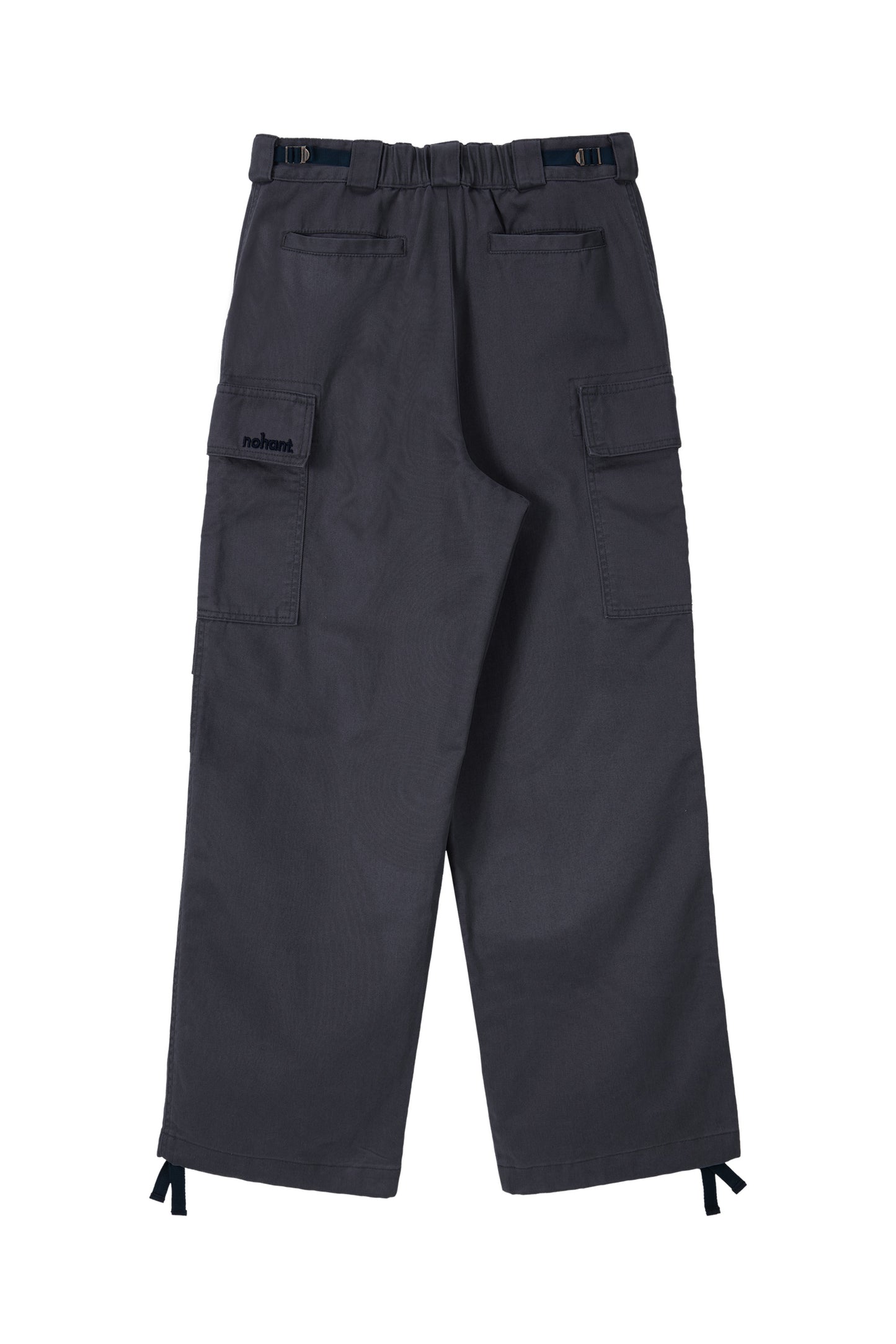 WASHED UTILITY CARGO PANTS CHARCOAL