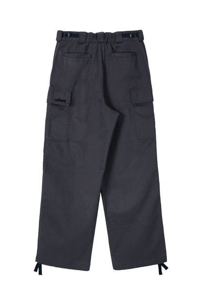 WASHED UTILITY CARGO PANTS CHARCOAL