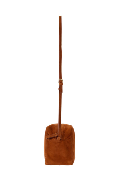 SUEDE PICNIC BAG CAMEL