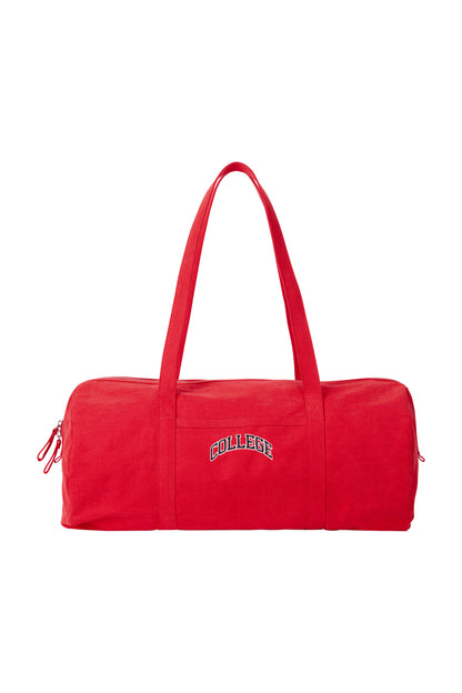 CANVAS DUFFEL BAG RED