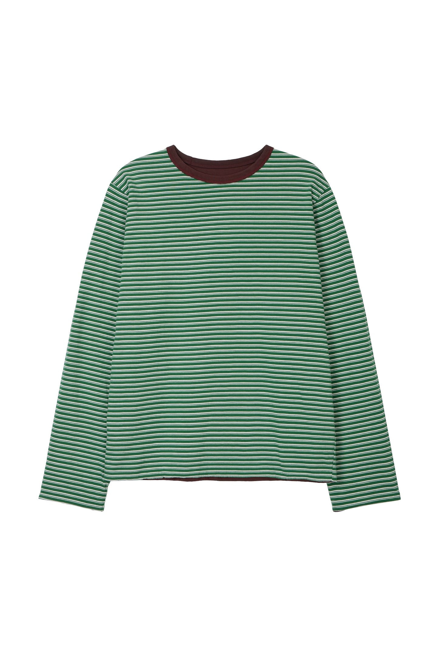 LONELY/LOVELY REVERSIBLE LONG SLEEVE T-SHIRT BURGUNDY