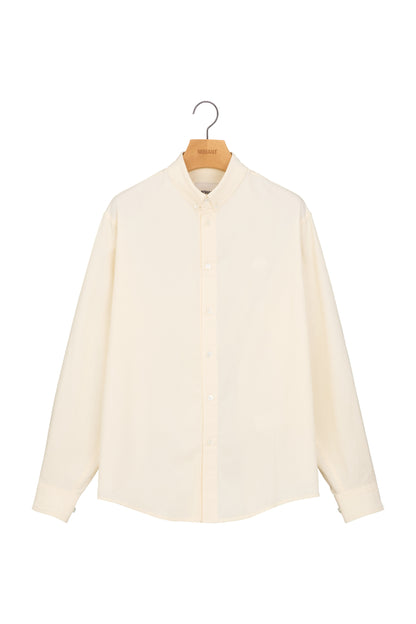 RELAXED POPLIN SHIRT IVORY