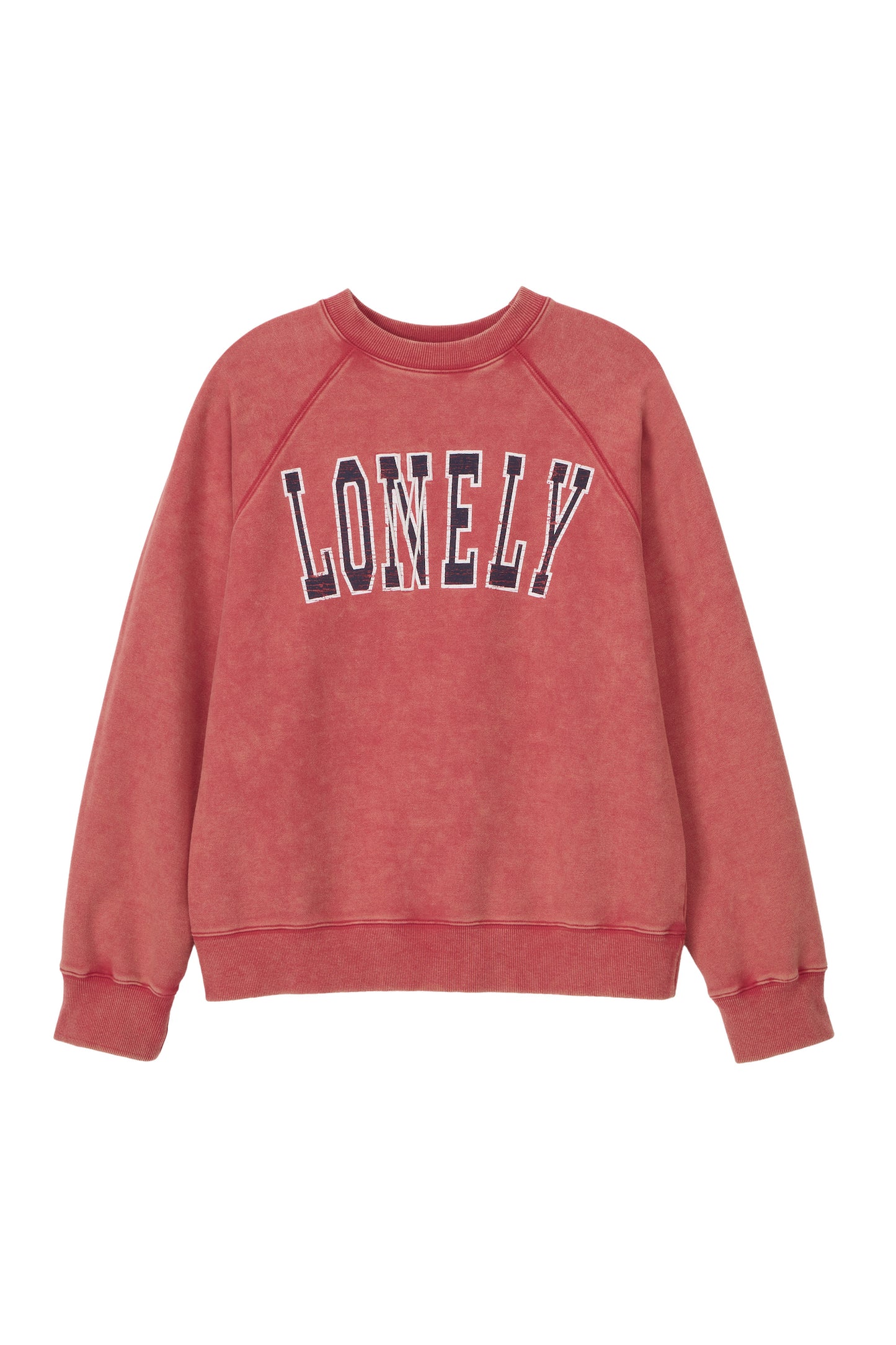 LONELY/LOVELY 90’s WASHED SWEATSHIRT RED