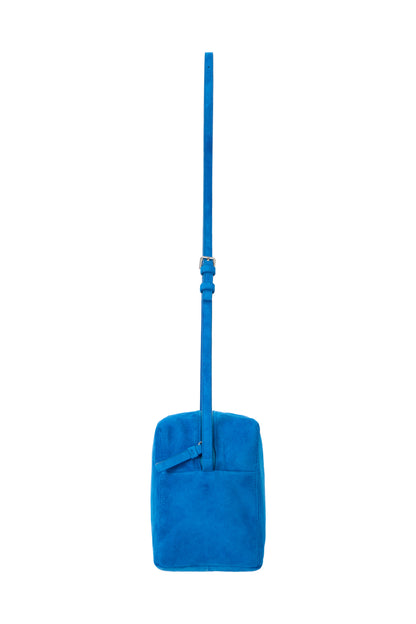 SUEDE PICNIC BAG BLUE