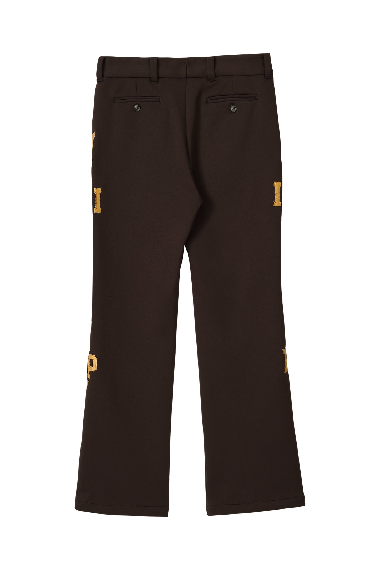 UTILITY PREPPY FLARE SLACKS BROWN