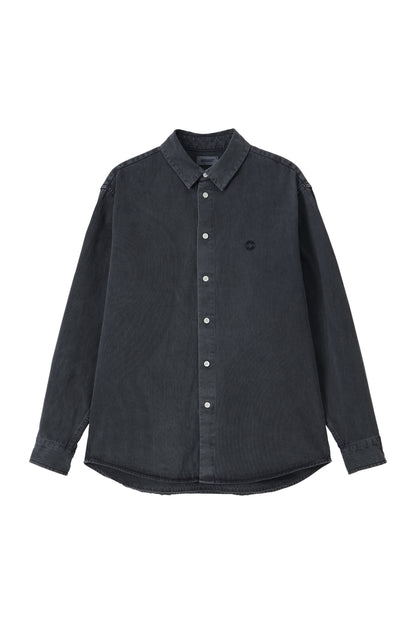WASHED OXFORD SHIRT CHARCOAL