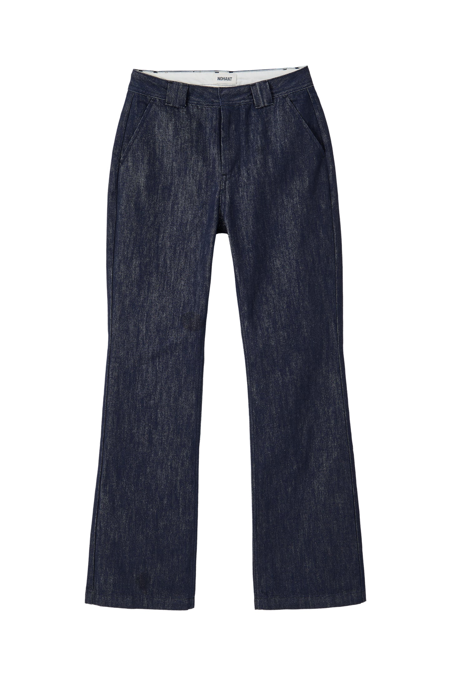 MINIMAL FLARE DENIM PANTS DARK BLUE