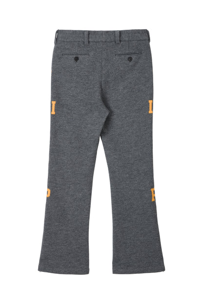 UTILITY PREPPY FLARE WOOL SLACKS GRAY