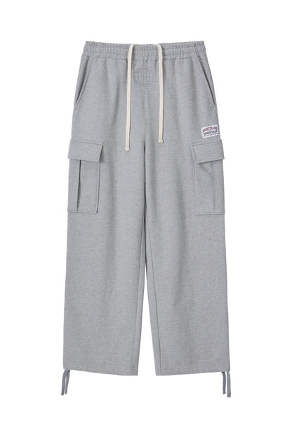 SWEAT UTILITY CARGO PANTS GRAY