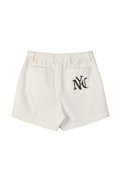 NYC CORDUROY SHORTS WHITE