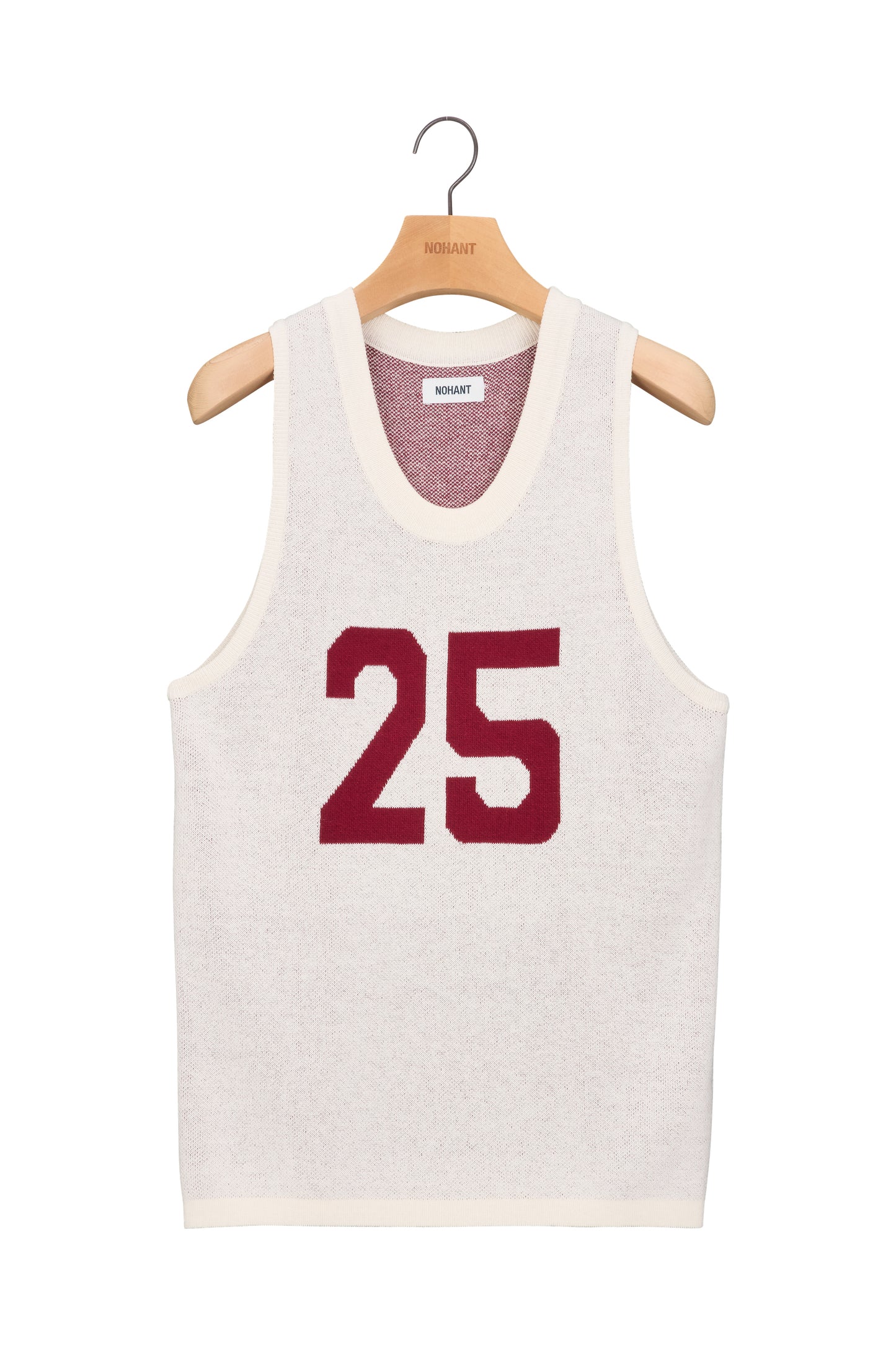 25 JACQUARD SLEEVELES KNIT IVORY