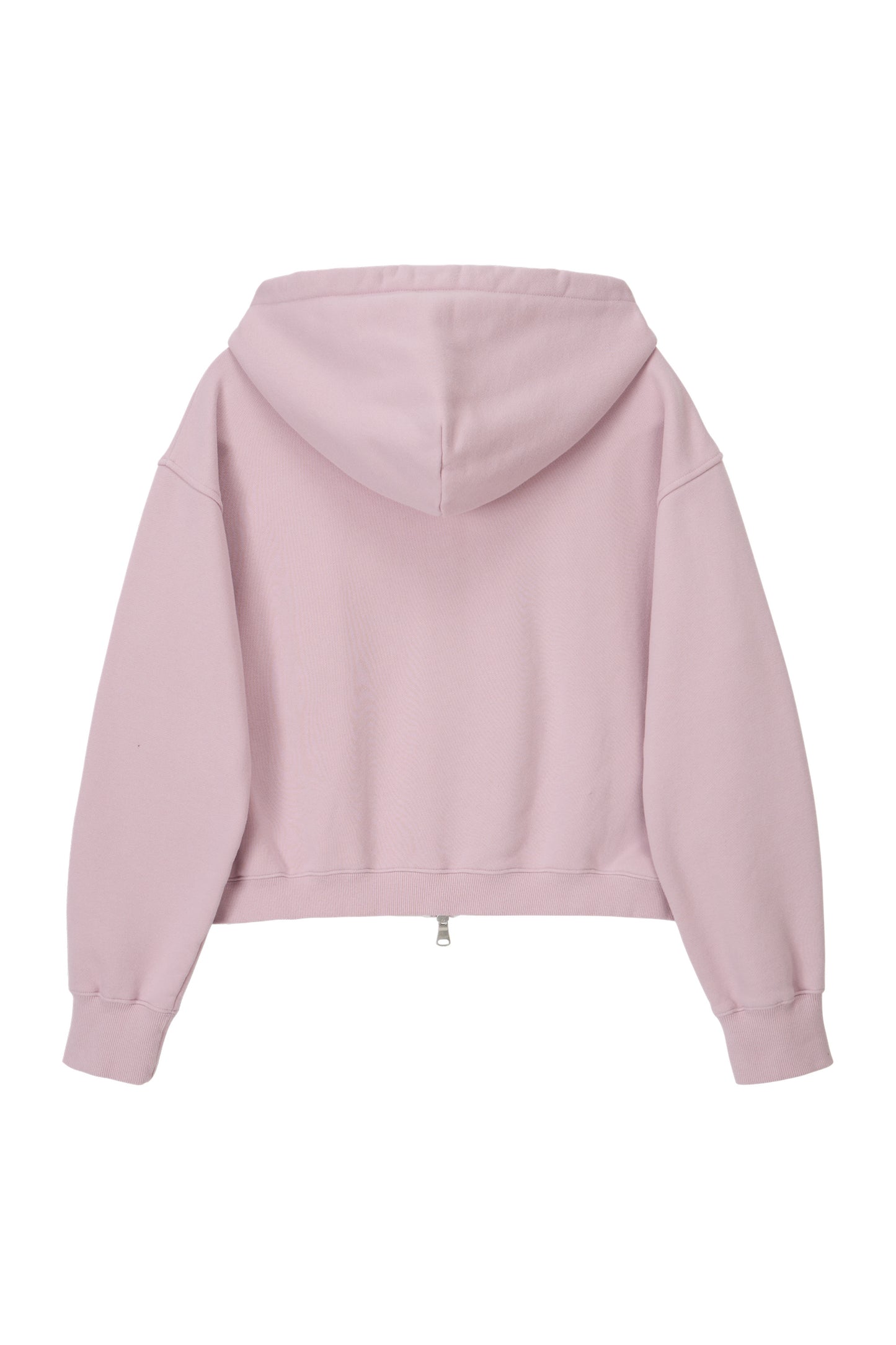 LONELY/LOVELY CROP HOODIE ZIP-UP PINK