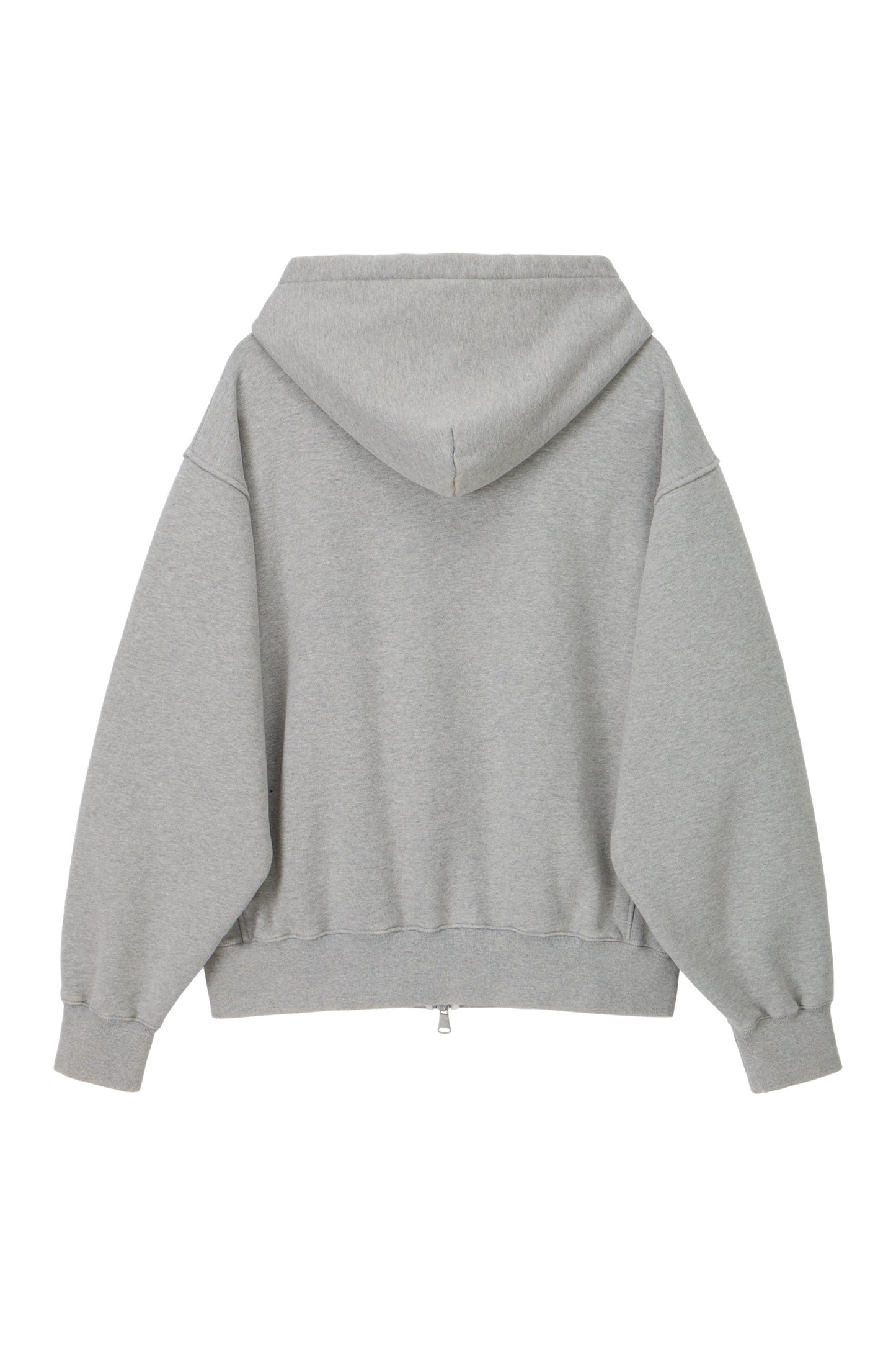 LONELY/LOVELY WASHED HOODIE ZIP-UP GRAY