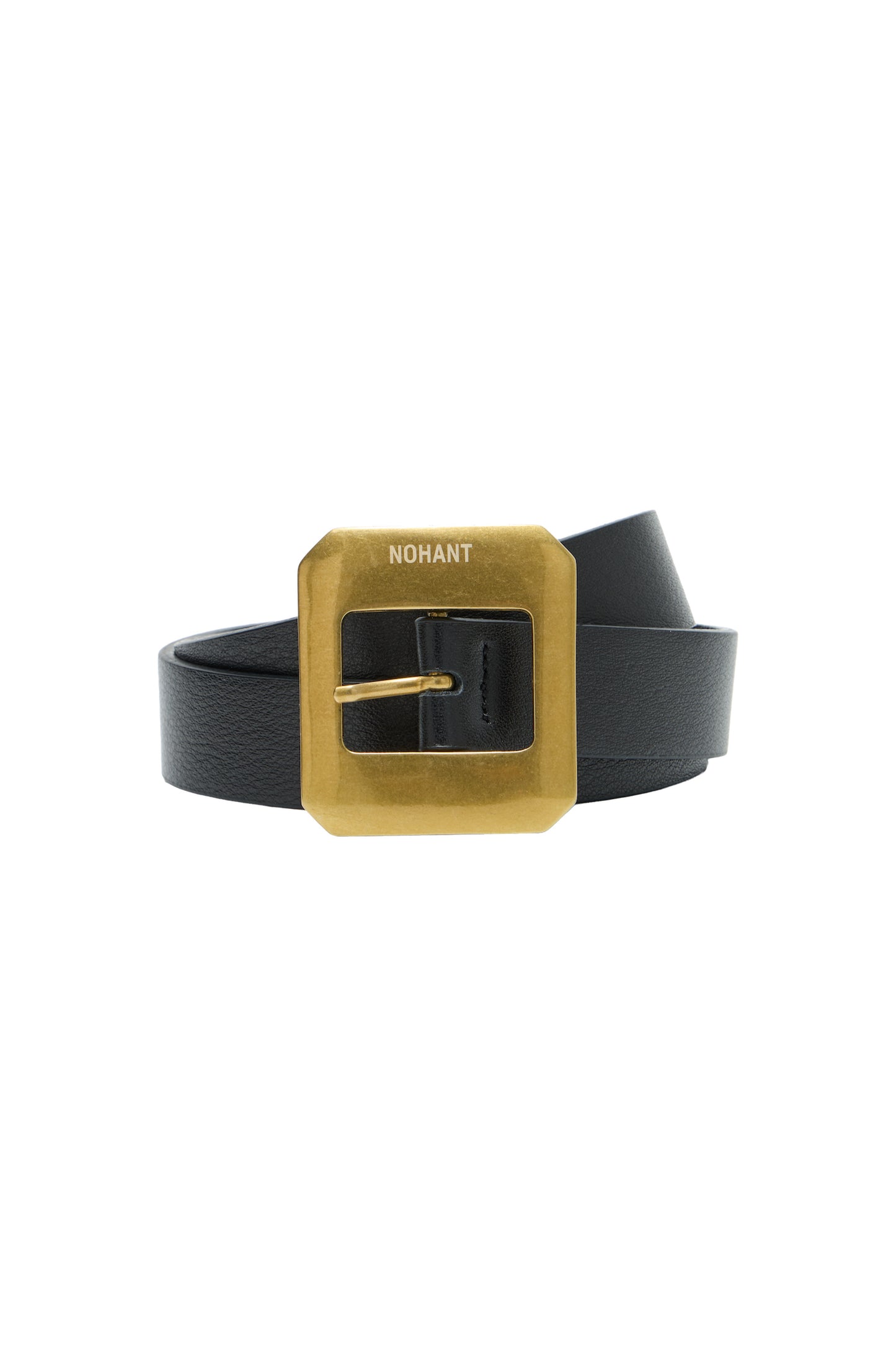 SQUARE BUCKLE LEATHER BELT-FRAME