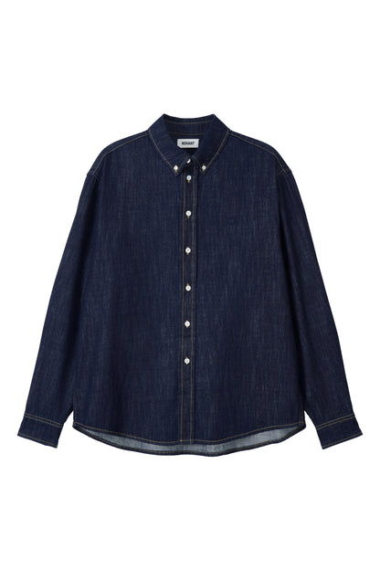 WASHED DENIM SHIRT DARK BLUE