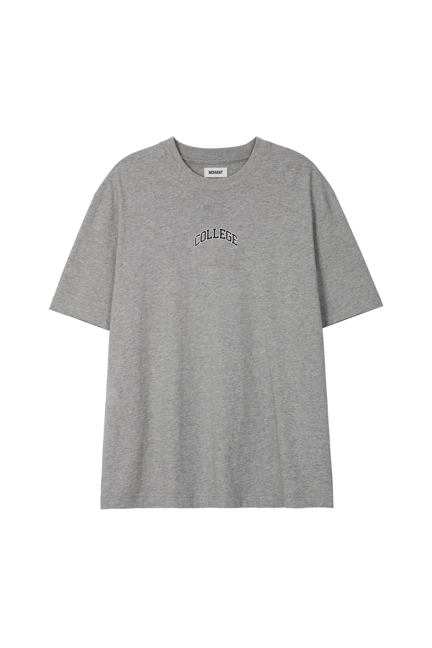 COLLEGE LOGO T-SHIRT GRAY