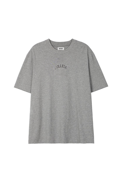 COLLEGE LOGO T-SHIRT GRAY