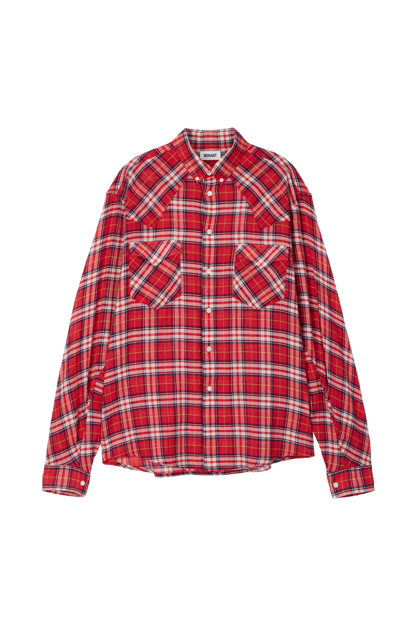 SOFT SHEER CHECK SHIRT RED