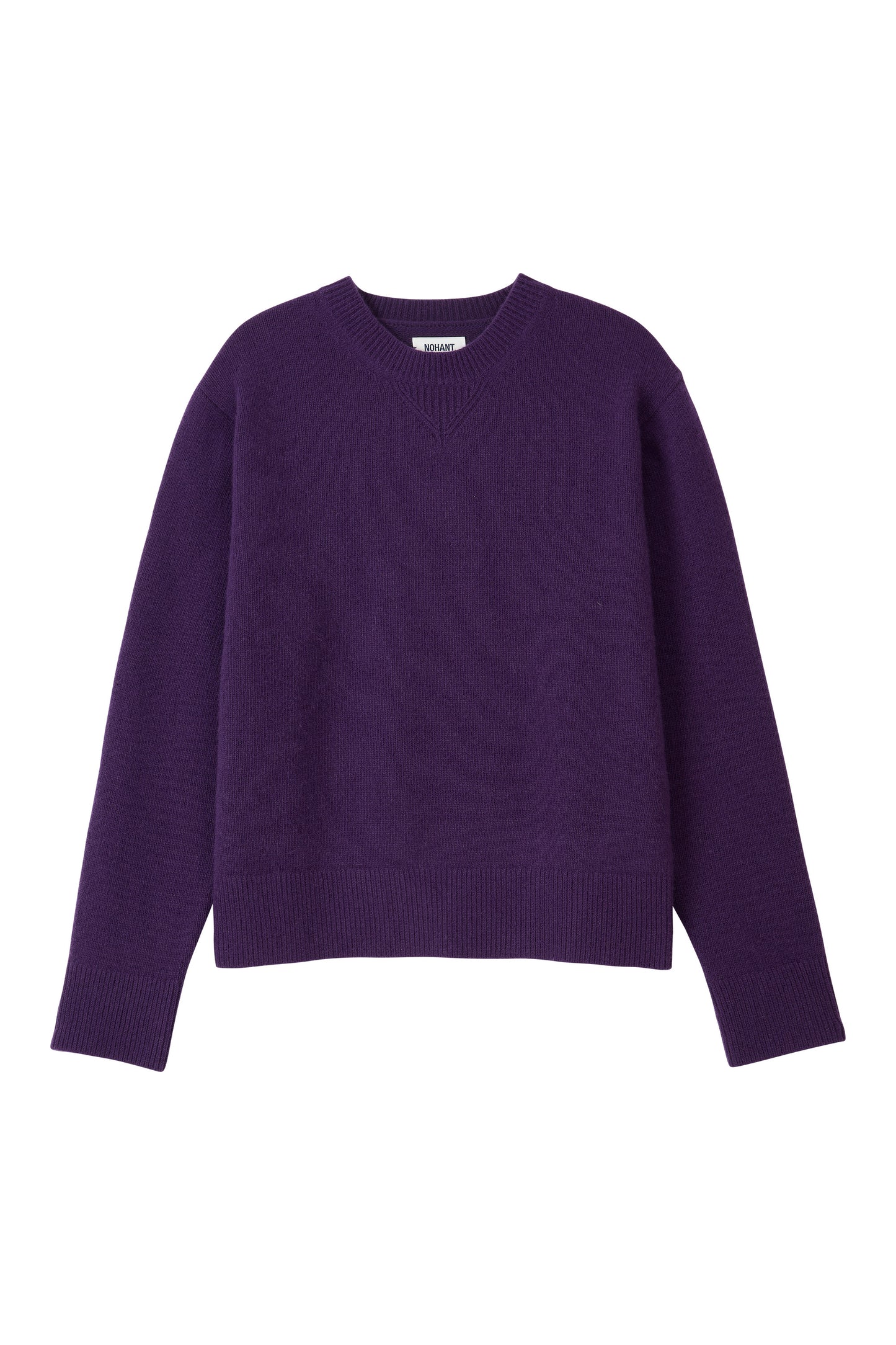 ESSENTIAL CASHMERE KNIT SWEATER PURPLE