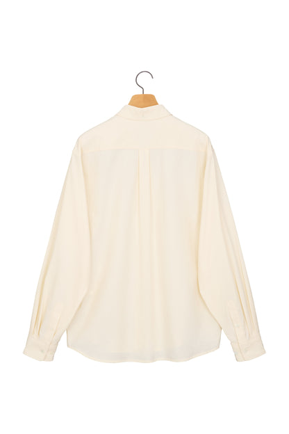 RELAXED POPLIN SHIRT IVORY